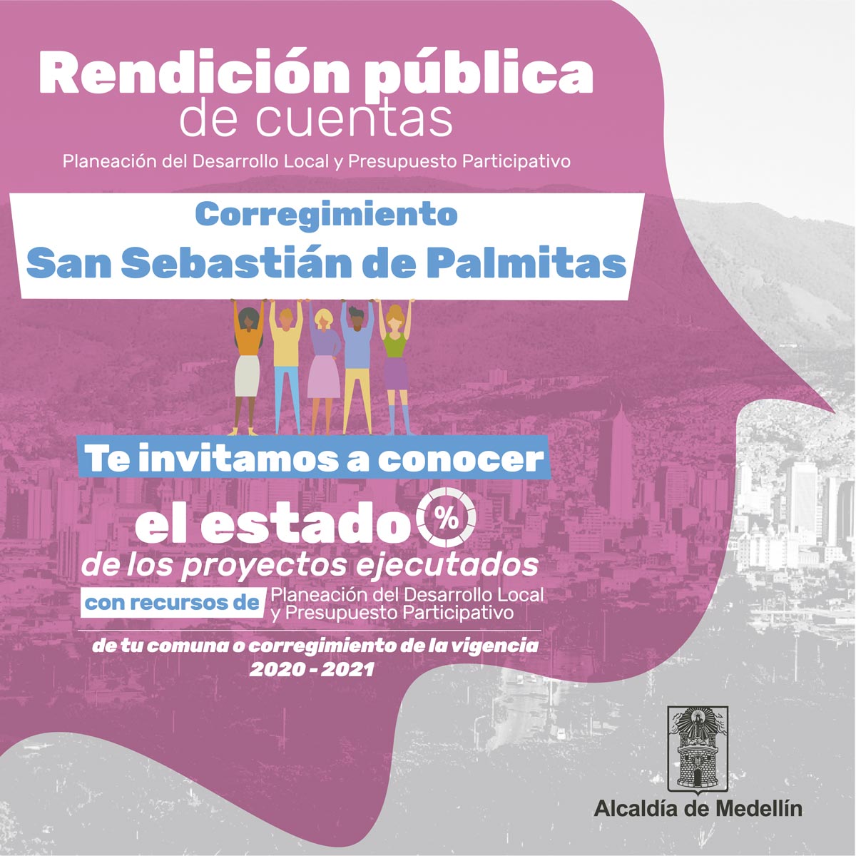 Afiche de Rendición de Cuentas San Sebastián de Palmitas