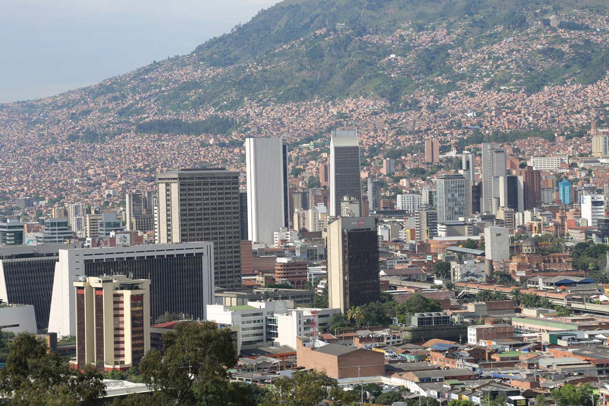 Vista al centro de Medellín