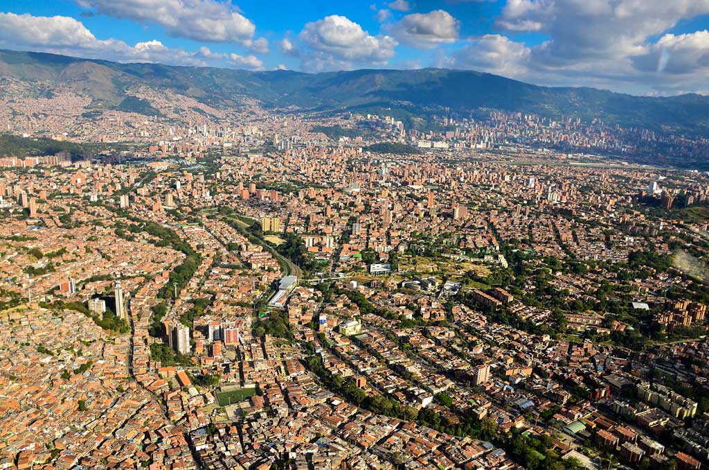 Vista al oriente de Medellín