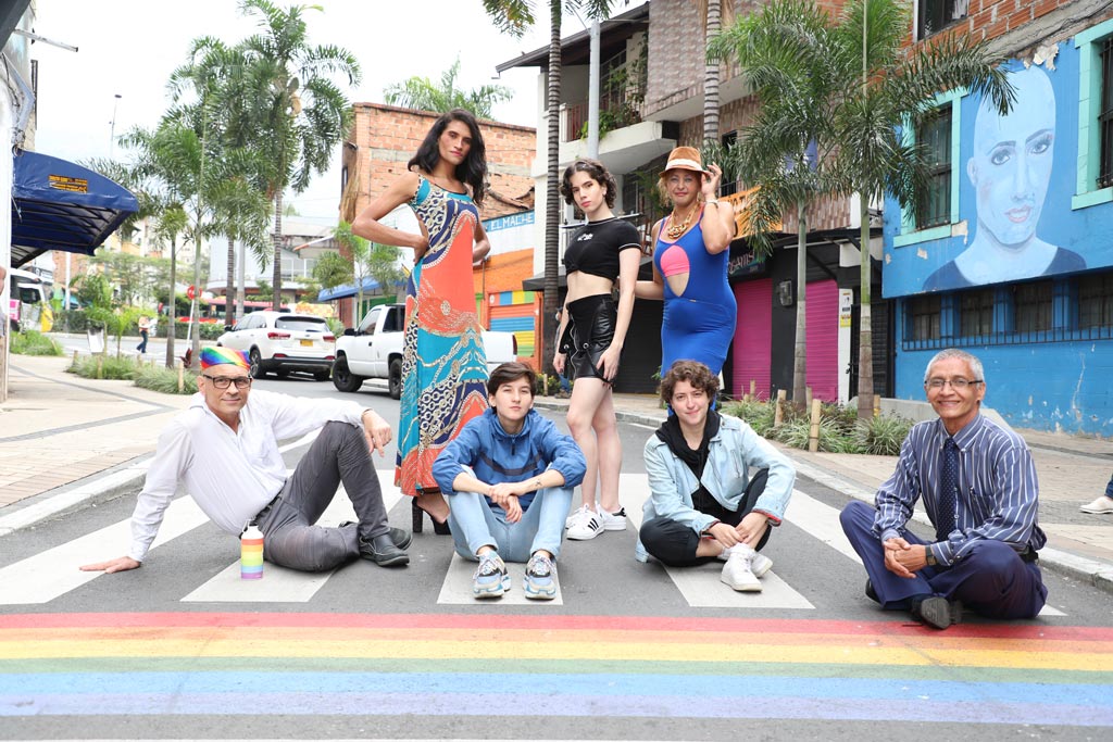 Representantes de la comunidad LGBTI de Medellín