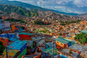 Vista de la Comuna 13 en Medellín