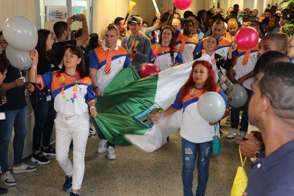 Acto de despedida delegación a Juegos Nacionales. Foto Juan F. Gallego D.