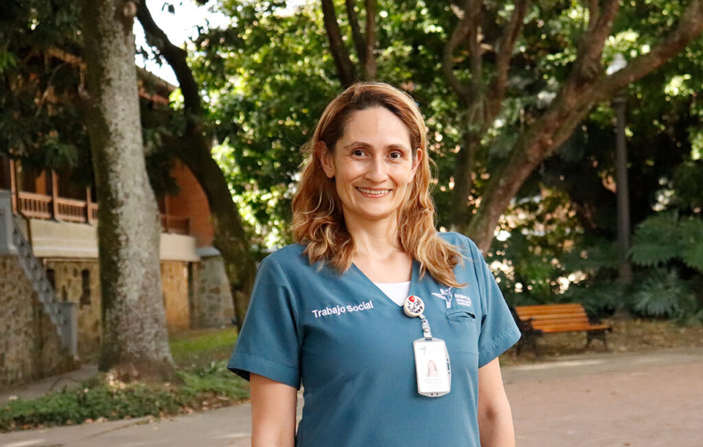 María Liliana Cardona Arboleda, trabajadora social del Hospital San Vicente Fundación