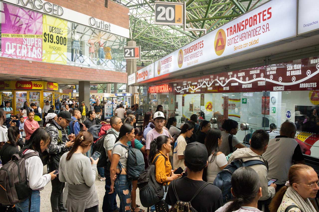 Con más de 700.000 pasajeros que se movilizaron por Terminales Medellín, la ciudad superó la meta durante la Semana Santa