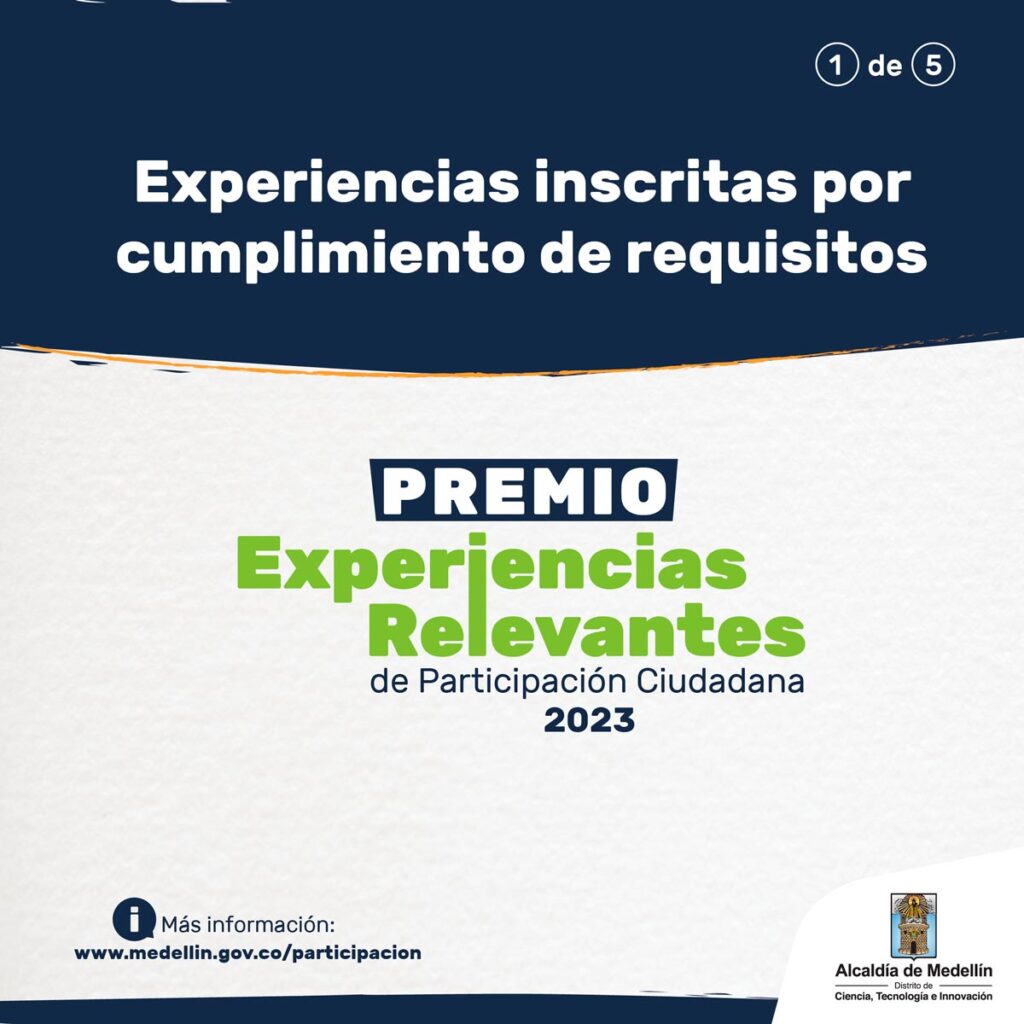 Finalistas Experiencias Relevantes en Participación Ciudadana 2023