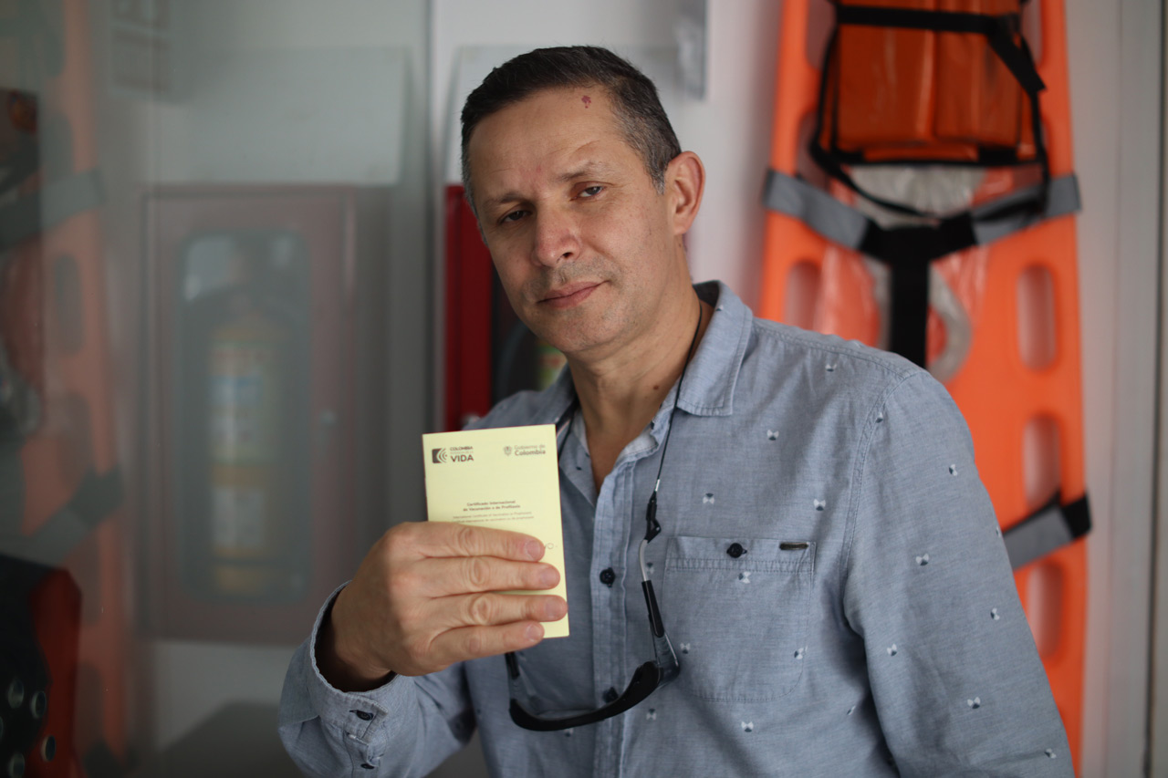 El certificado internacional de fiebre amarilla sólo podrá ser reclamado en la CAVA Distrital de Medellín