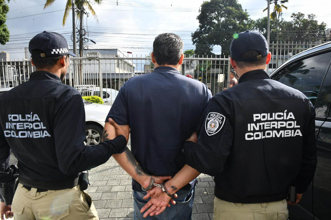 Imagen de capturado por Interpol