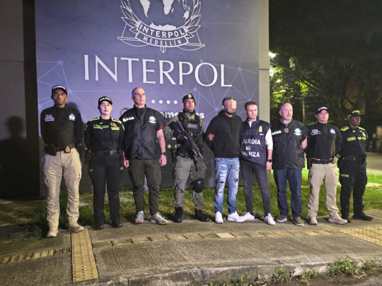 Imagen de capturados por Interpol