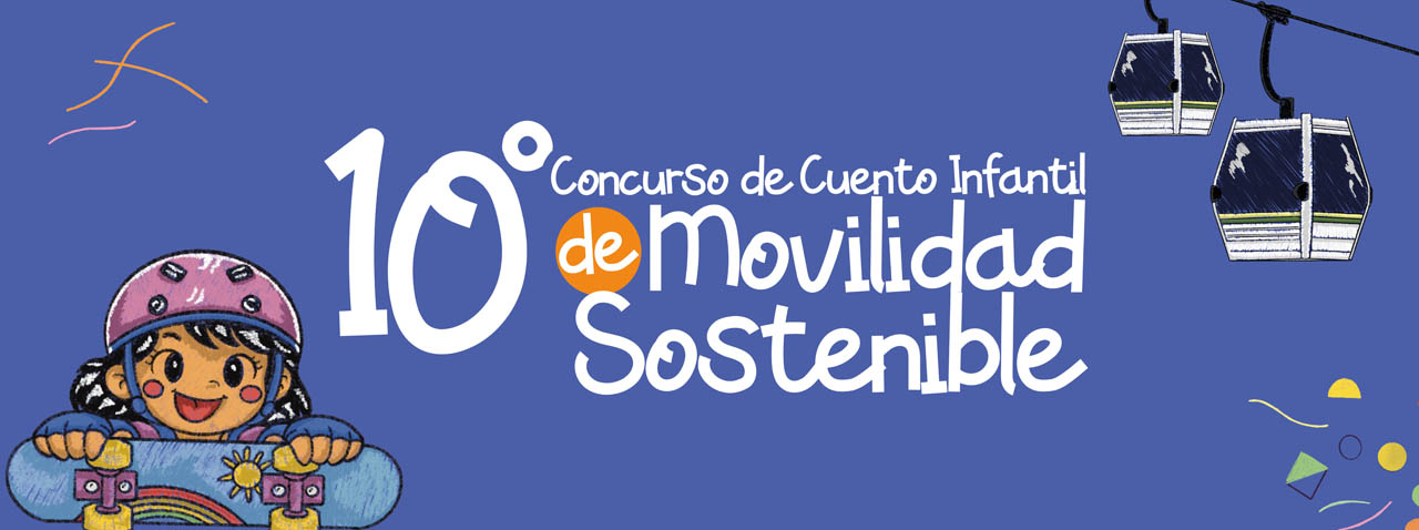 Banner Cuento Ilustrado Infantil de Movilidad Sostenible