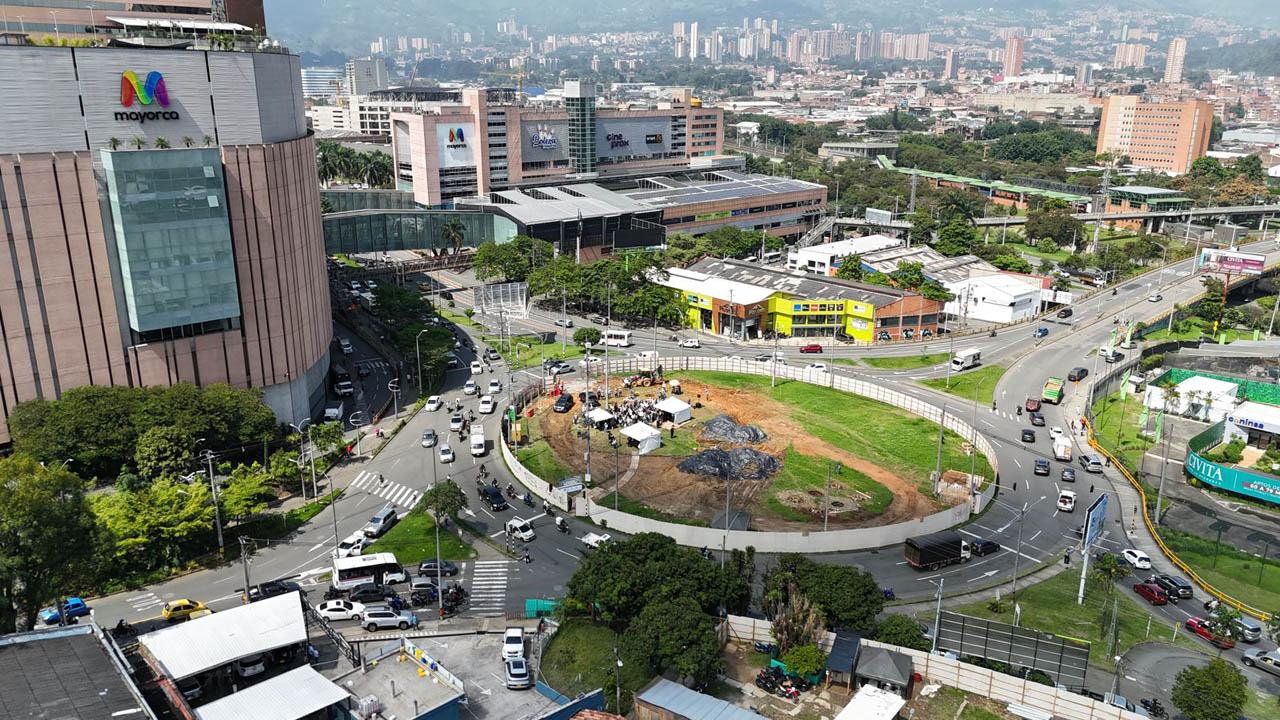 Imagen panorámica de glorieta de Mayorca