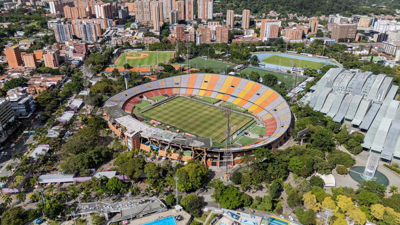 Imagen panorámica del Estadio Atanasio Girardot