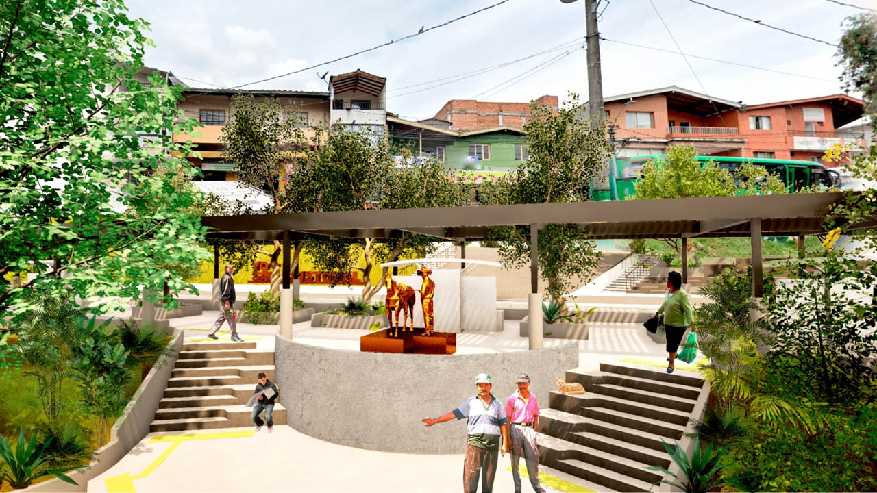 Render del Parque Cívico San Cristóbal 3