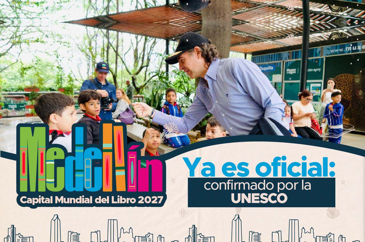 Unesco designa a Medellín como Capital Mundial del Libro 2027, un hito histórico para la ciudad