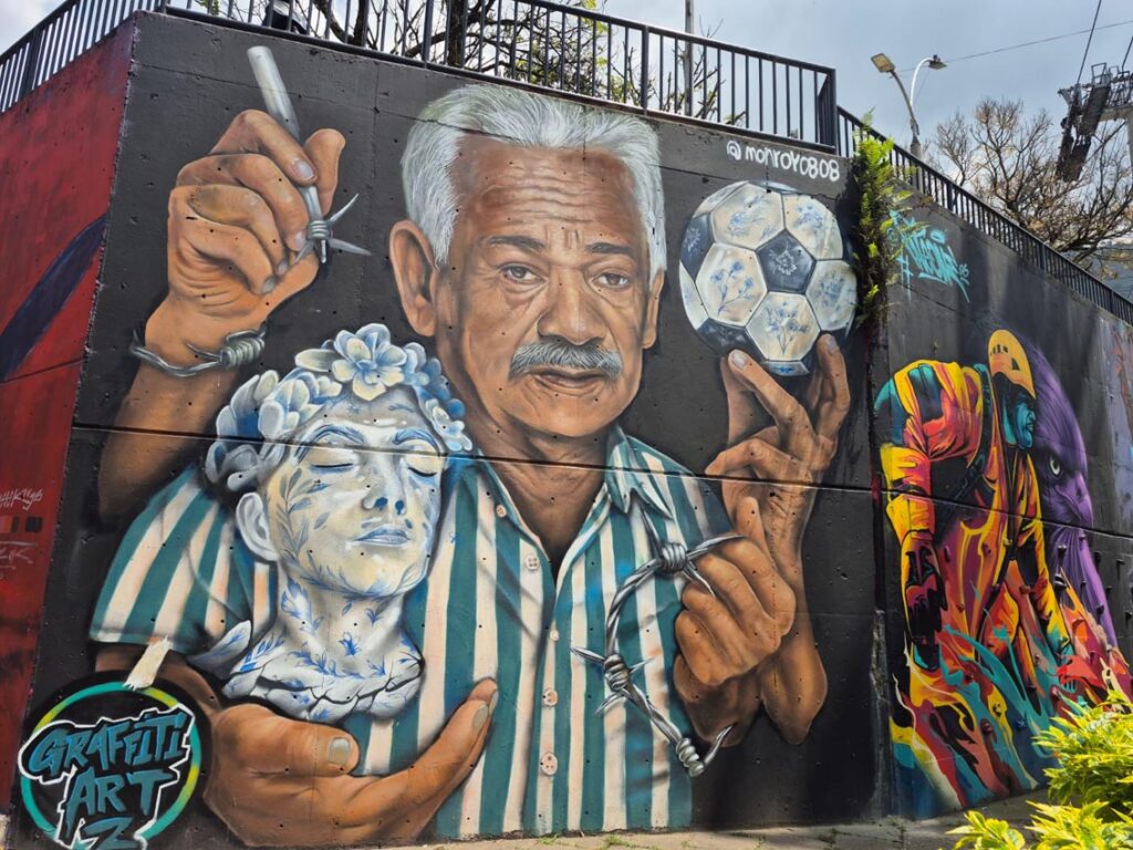 Algunas de las obras del Museo Urbano de Memorias