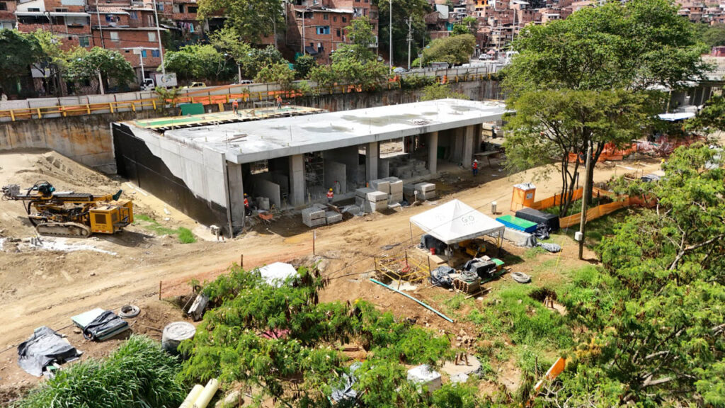 Imagen panorámica de construcción del Recreo Norte