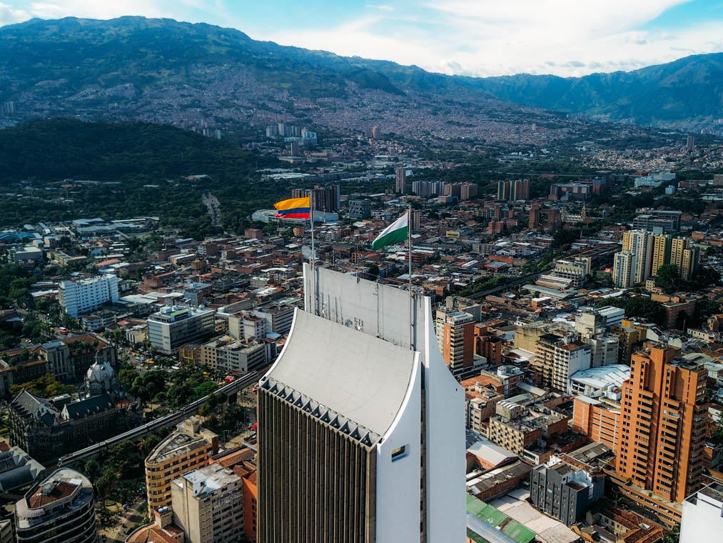 Imagen panorámica del edificio Coltejer